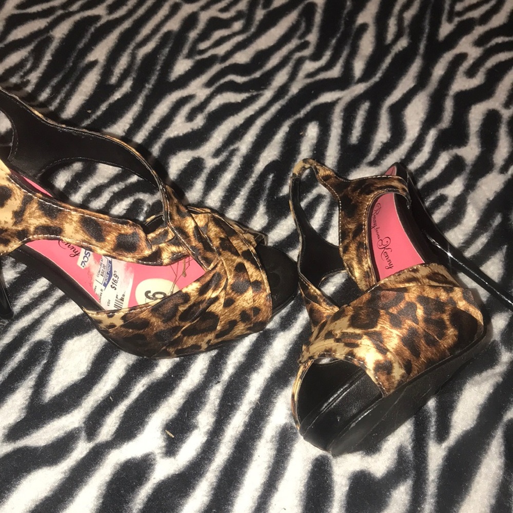 Animal print heels